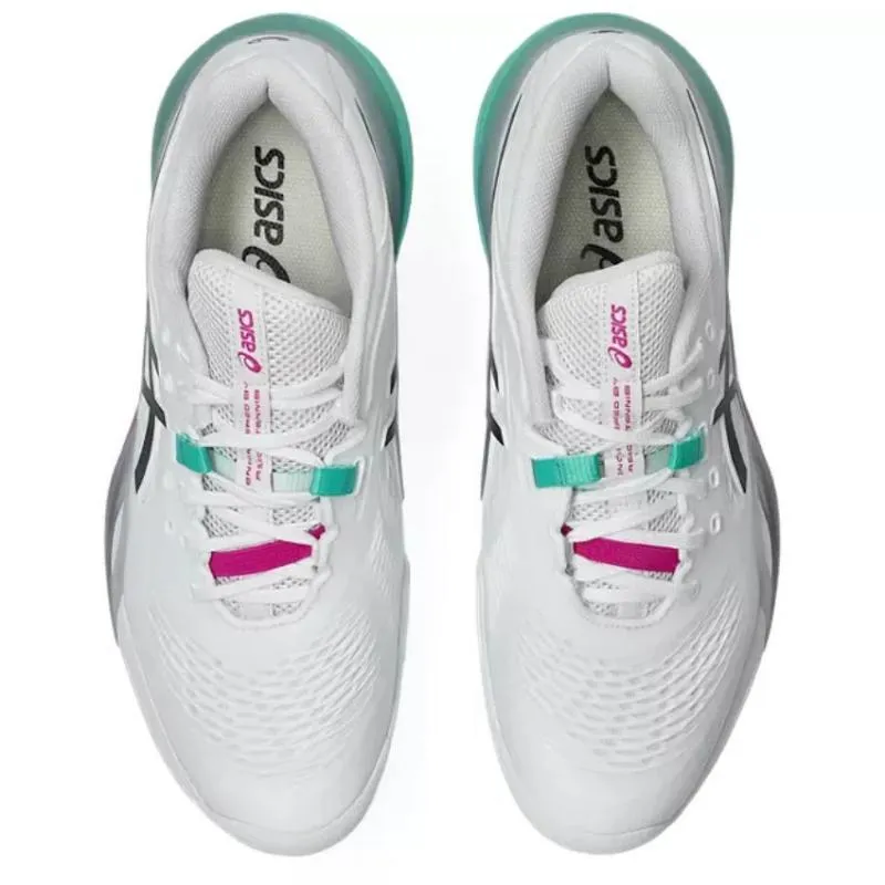 Tênis Asics Gel Resolution X Clay White Aurora Green
