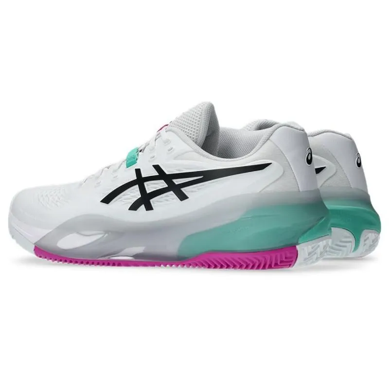 Tênis Asics Gel Resolution X Clay White Aurora Green