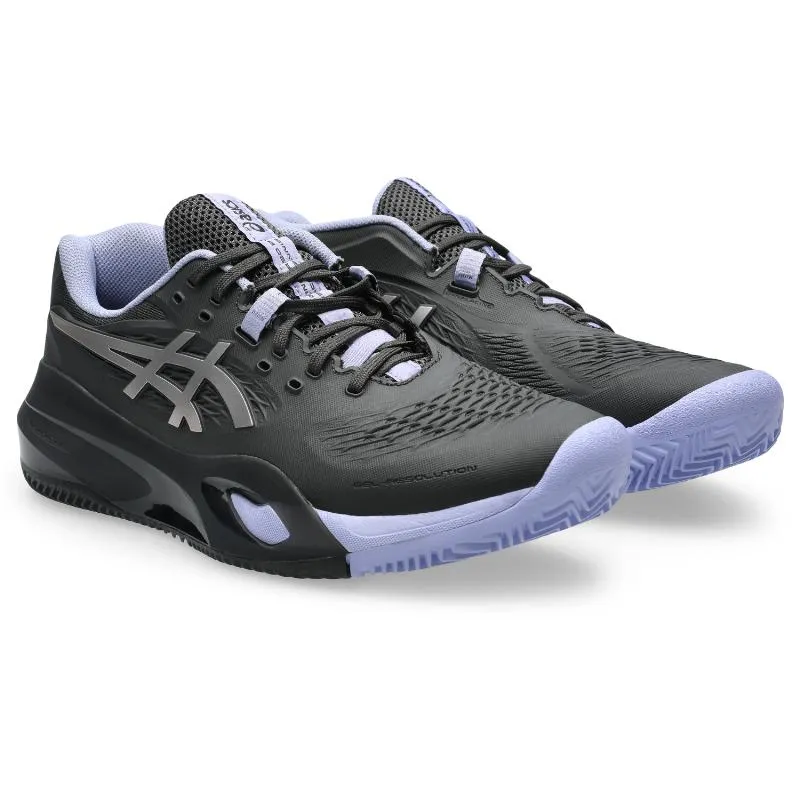 Asics Gel Resolution X Clay Graphite Gray Sneakers Purple