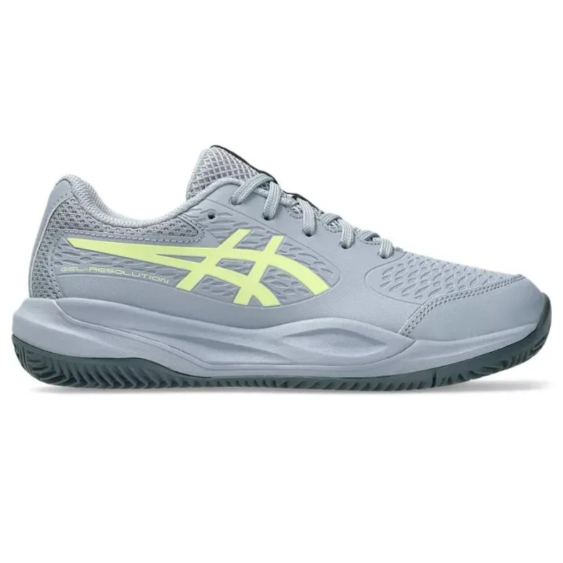 Tênis Junior Asics Gel Resolution X Clay GS Gray Pistachio Blue