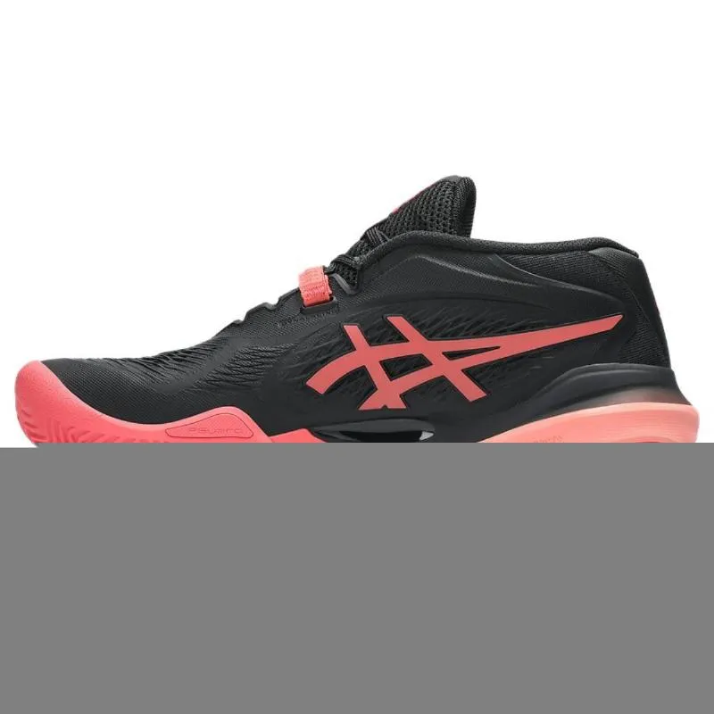 Tênis femininos Asics Gel Resolution X Clay Black Red