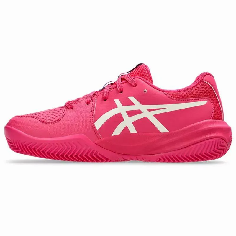 Tênis Asics Gel Resolution X Clay GS Bright Pink Cream Junior