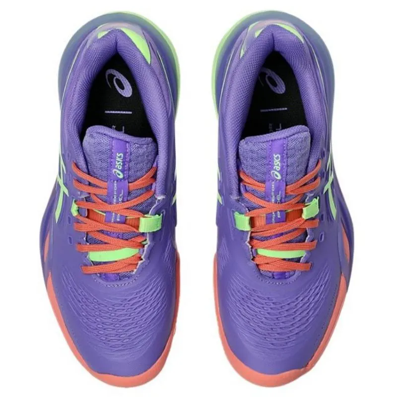 Tênis femininos Asics Gel Resolution X Padel Roxo Verde