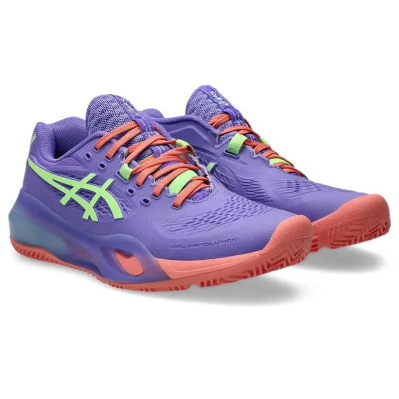 Tênis femininos Asics Gel Resolution X Padel Roxo Verde