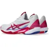 Tênis Asics Solution Speed FF 3 Clay Branco Rosa Brilhante Feminino
