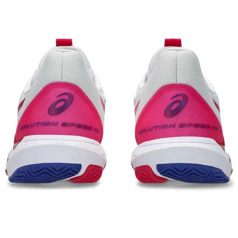 Tênis Asics Solution Speed FF 3 Clay Branco Rosa Brilhante Feminino