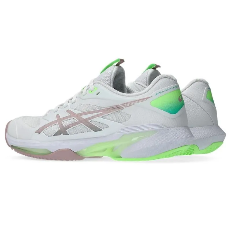 Tênis femininos Asics Solution Speed FF 4 Clay White Morganite Pink