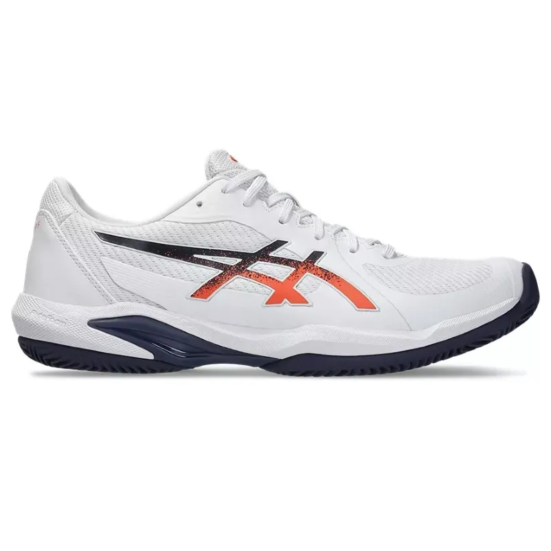 Tênis Asics Solution Swift FF 2 Clay Branco Azul Laranja