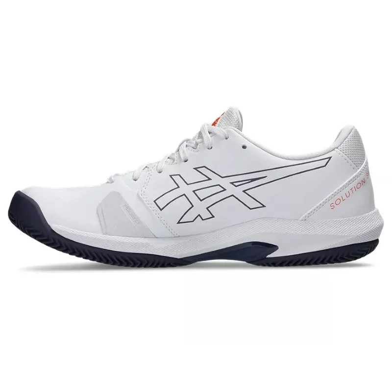 Tênis Asics Solution Swift FF 2 Clay Branco Azul Laranja