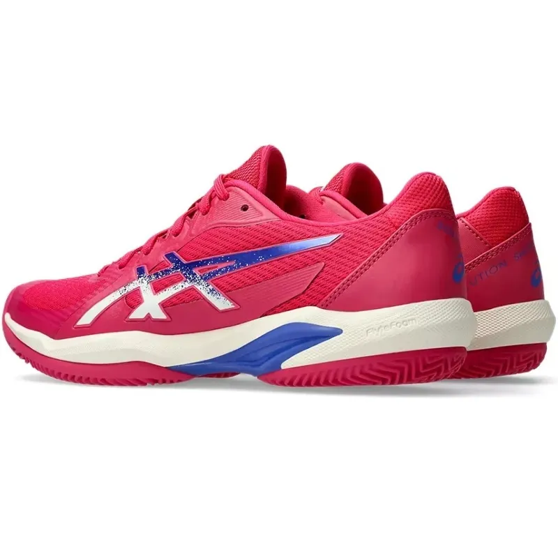 Tênis Asics Solution Swift FF 2 Clay Pink Cobalt Blue para Mulheres
