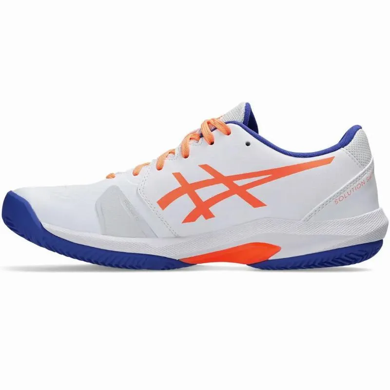 Asics Tênis Solution Swift FF 2 Padel Branco Azul Cobalto