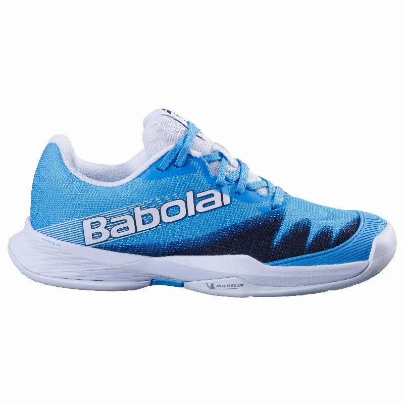 Babolat Jet Premura 2 Ciano Azul Branco Tênis Júnior