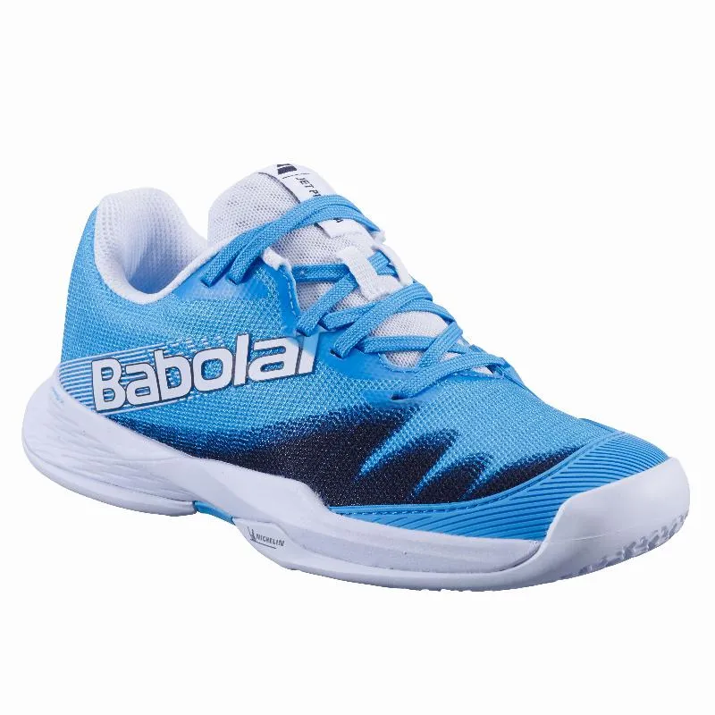 Babolat Jet Premura 2 Ciano Azul Branco Tênis Júnior