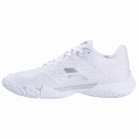 Zapatillas de Padel Babolat Premura 3 Blanco Plata Mujer