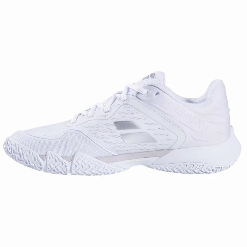 Zapatillas de Padel Babolat Premura 3 Blanco Plata Mujer