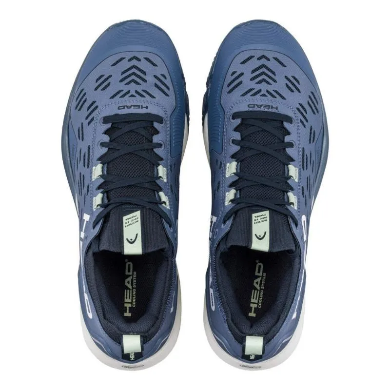 Tênis Head Motion Pro 1.5 Padel Azul Verde Escuro