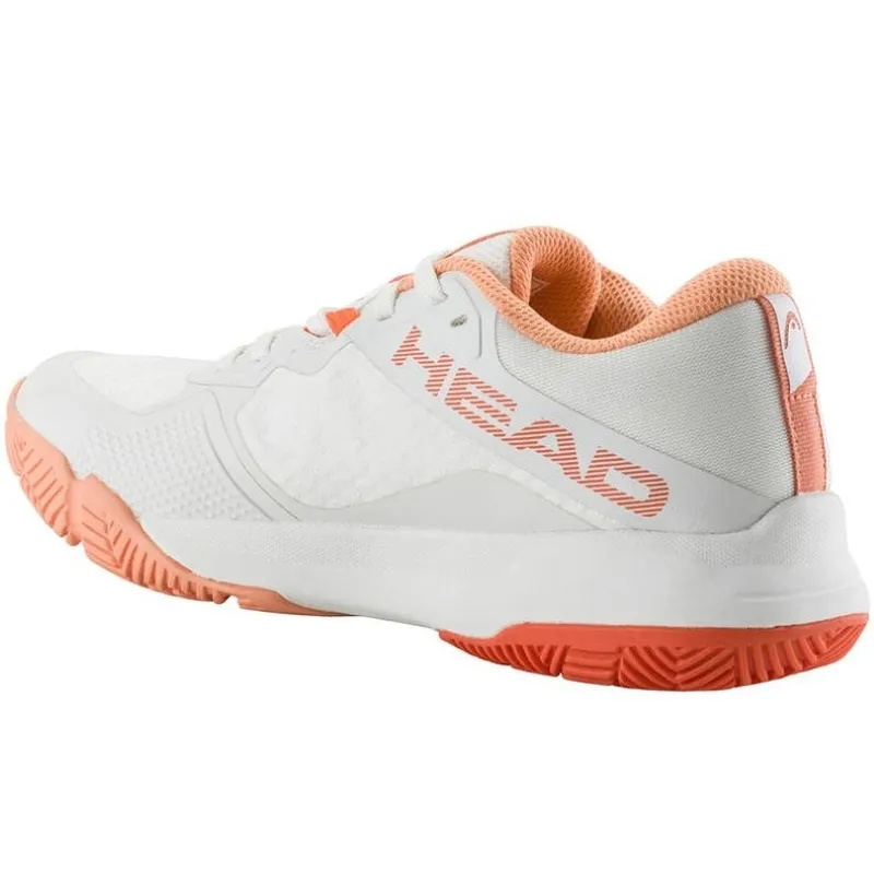 Tênis Head Motion Team Padel White Coral para Mulheres