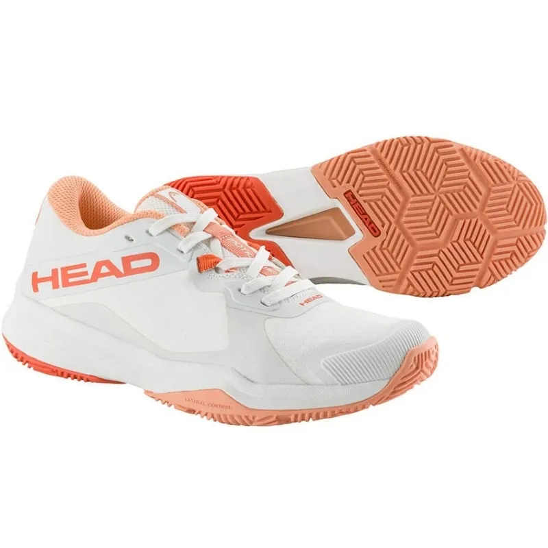 Tênis Head Motion Team Padel White Coral para Mulheres
