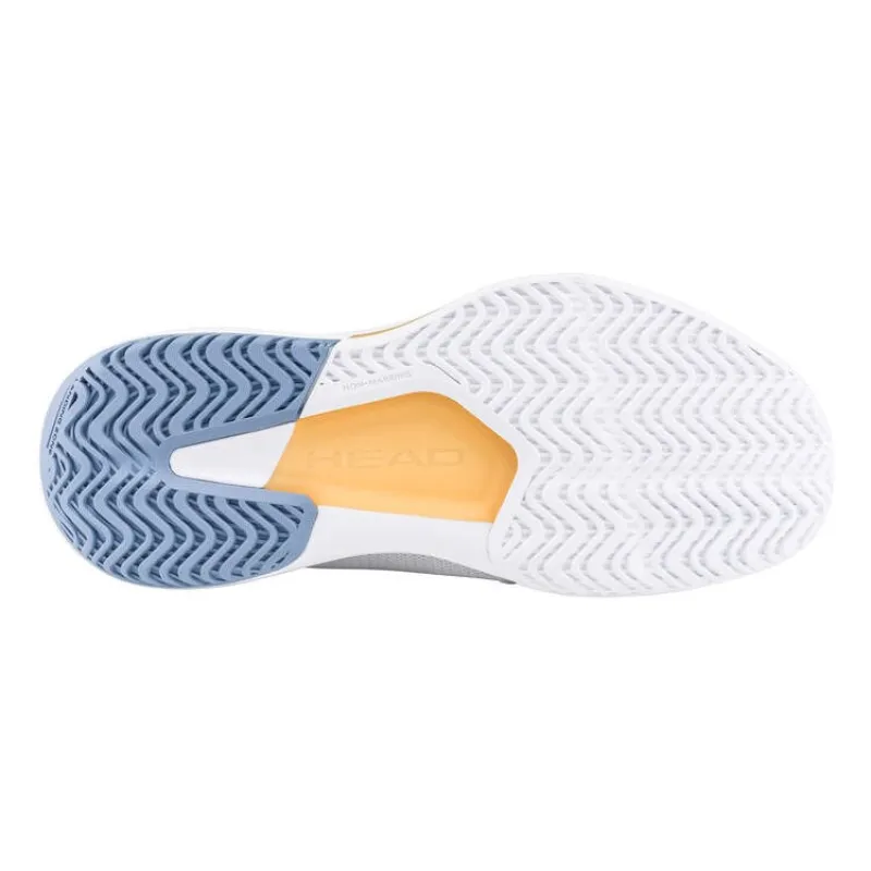 Cabeça Corte da Revolta das Zapatillas de Padel 5.0 Blanco Azul Mujer