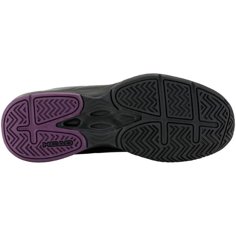 Tênis Head Revolt Court Preto Roxo para Mulheres