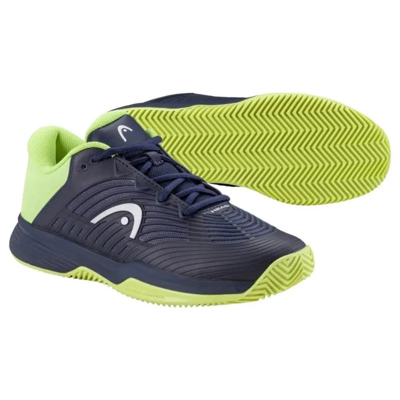 Head Revolt Pro 4.5 Clay Blu Navy Lime Junior Sneakers