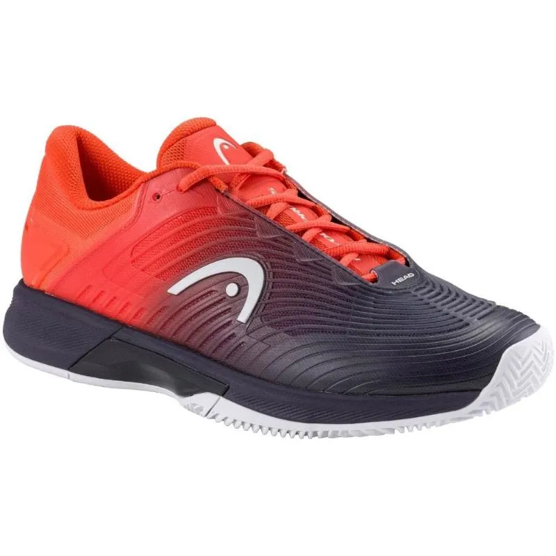 Tênis Head Revolt Pro 4.5 Clay Azul Escuro Vermelho