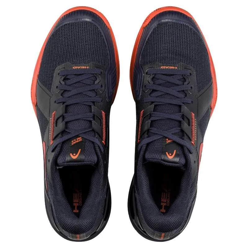 Head Sprint Pro 4.0 Clay Blu Scuro Rosso Sneakers