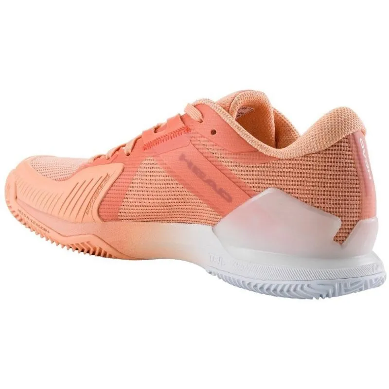 Head Sprint Pro 4.0 Sandplatz Korallenweiß Damen Sneaker