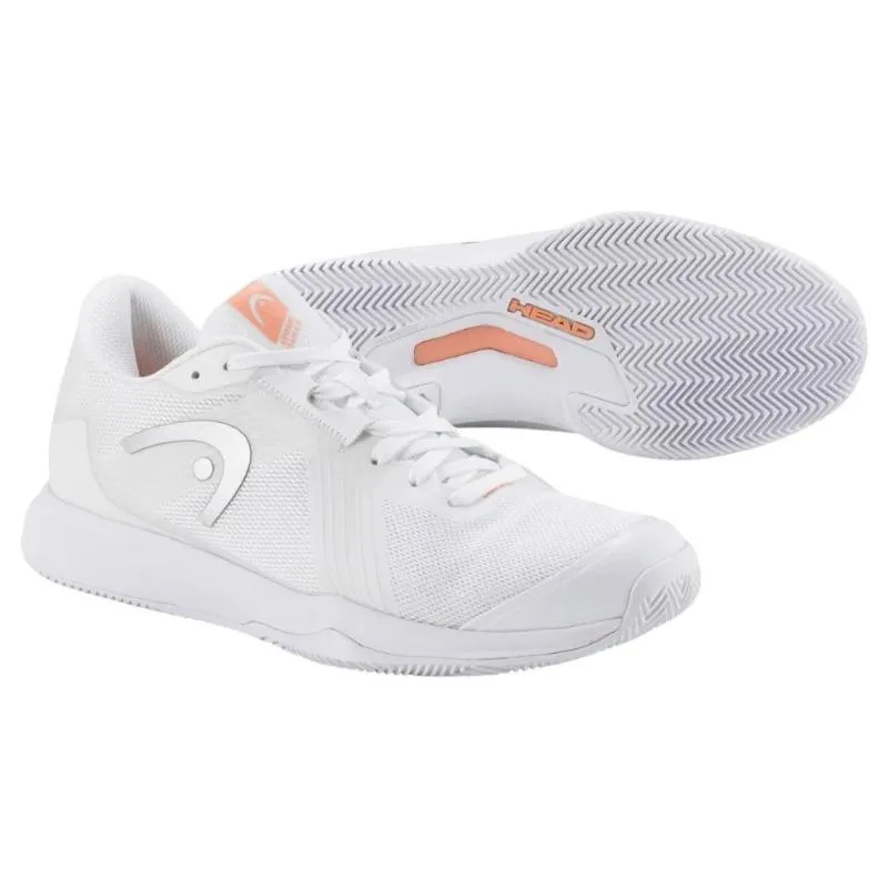 Head Sprint Team 4.0 Clay White Coral Sneakers Donna