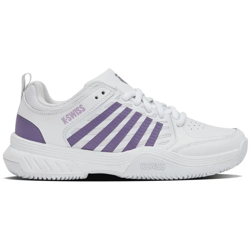 Zapatillas de Padel Kswiss Court Express 2 Clay Blanco Lavanda Mujer