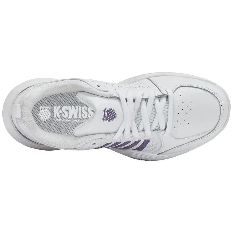 Zapatillas de Padel Kswiss Court Express 2 Clay Blanco Lavanda Mujer