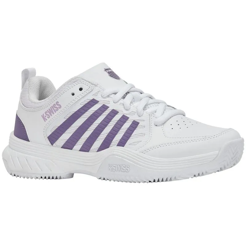 Zapatillas de Padel Kswiss Court Express 2 Clay Blanco Lavanda Mujer