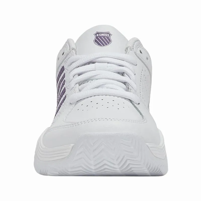 Zapatillas de Padel Kswiss Court Express 2 Clay Blanco Lavanda Mujer