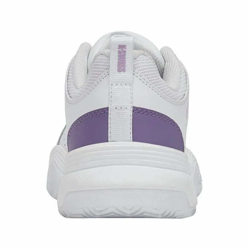 Zapatillas de Padel Kswiss Court Express 2 Clay Blanco Lavanda Mujer