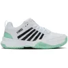Zapatillas de Padel Kswiss Court Express 2 Clay Blanco Menta Negro Mujer