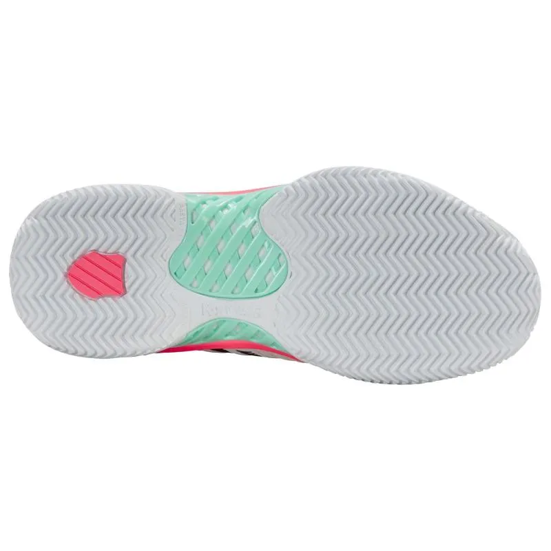 Tênis Kswiss Express Light 3 HB Clay Branco Menta Rosa Feminino