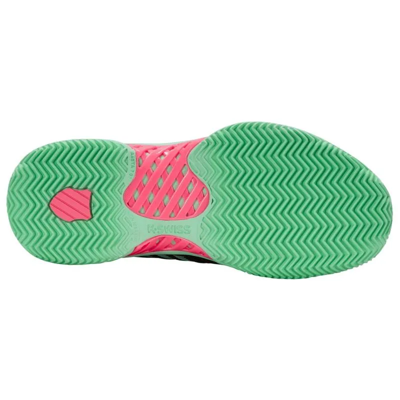Tênis Feminino Kswiss Express Light 3 HB Clay Preto Menta Rosa