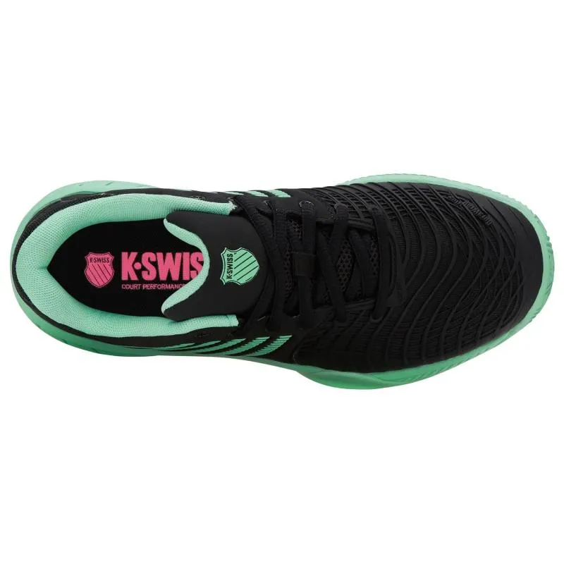Tênis Feminino Kswiss Express Light 3 HB Clay Preto Menta Rosa