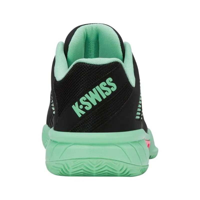 Tênis Feminino Kswiss Express Light 3 HB Clay Preto Menta Rosa