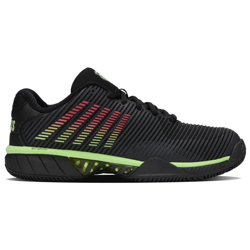 Zapatillas de Padel Kswiss Hypercourt Express 2 HB Argila Negro Verde Neon