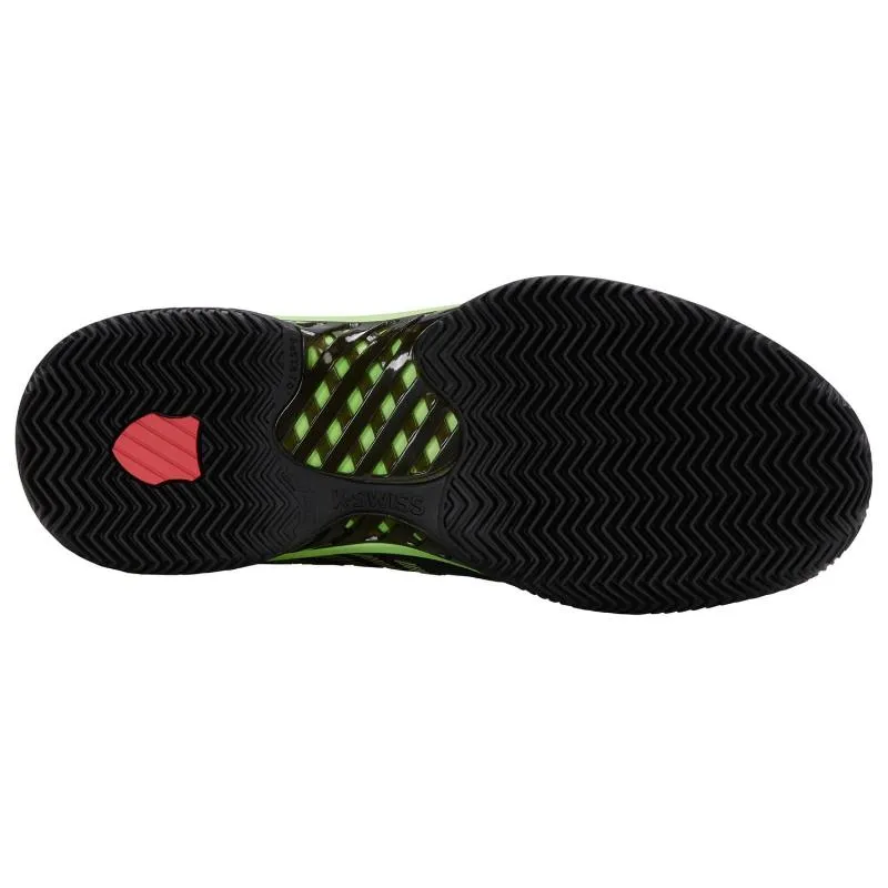 Zapatillas de Padel Kswiss Hypercourt Express 2 HB Argila Negro Verde Neon