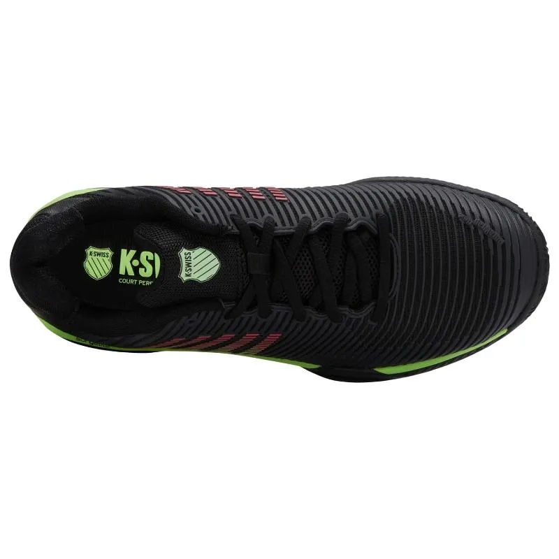 Zapatillas de Padel Kswiss Hypercourt Express 2 HB Argila Negro Verde Neon