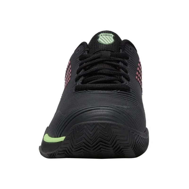 Zapatillas de Padel Kswiss Hypercourt Express 2 HB Argila Negro Verde Neon