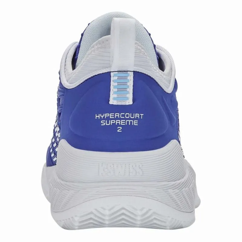 Zapatillas de Padel Kswiss Hypercourt Supreme 2 HB Clay Azul Blanco