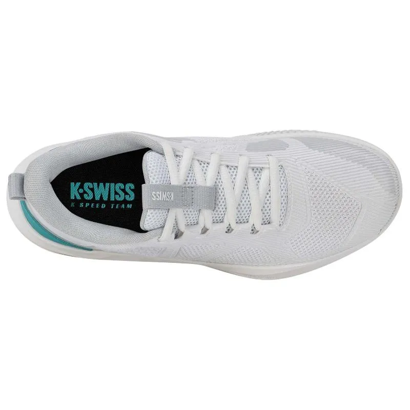 Zapatillas de Padel Kswiss Kspeed Team Clay Blanco Turquesa Mujer