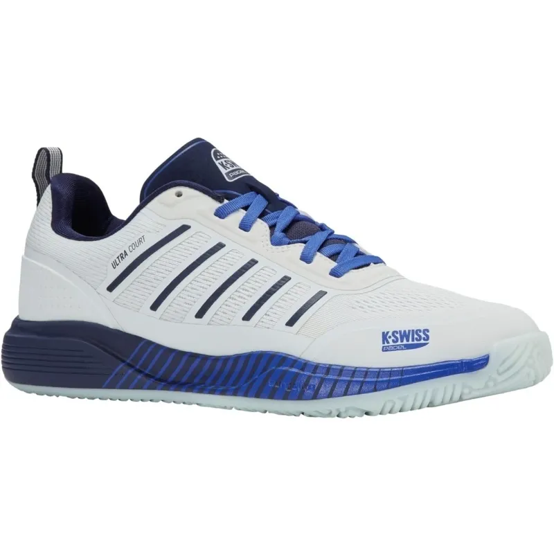 Tênis Kswiss Sanyo Ultra Court Padel Branco Azul Marinho