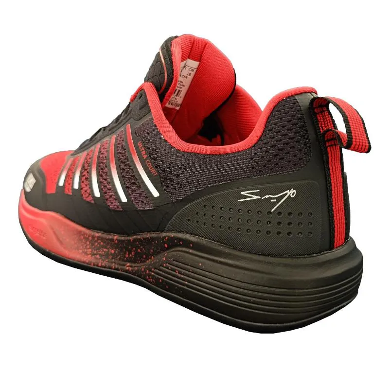 Kswiss Sanyo Ultra Court Padel Schwarz Anthrazit Rot Sneakers