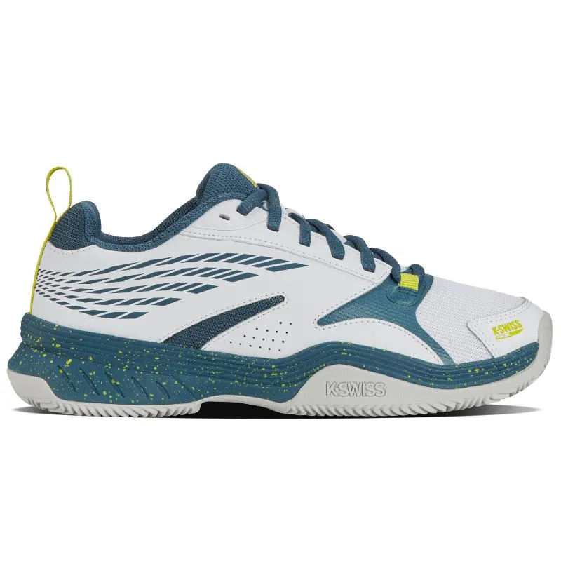 Tênis Kswiss Speedex Padel Branco Indiano Teal