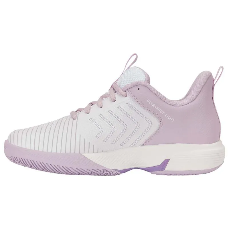 Kswiss Ultrashot Light Clay White Pink Women''s Sneakers