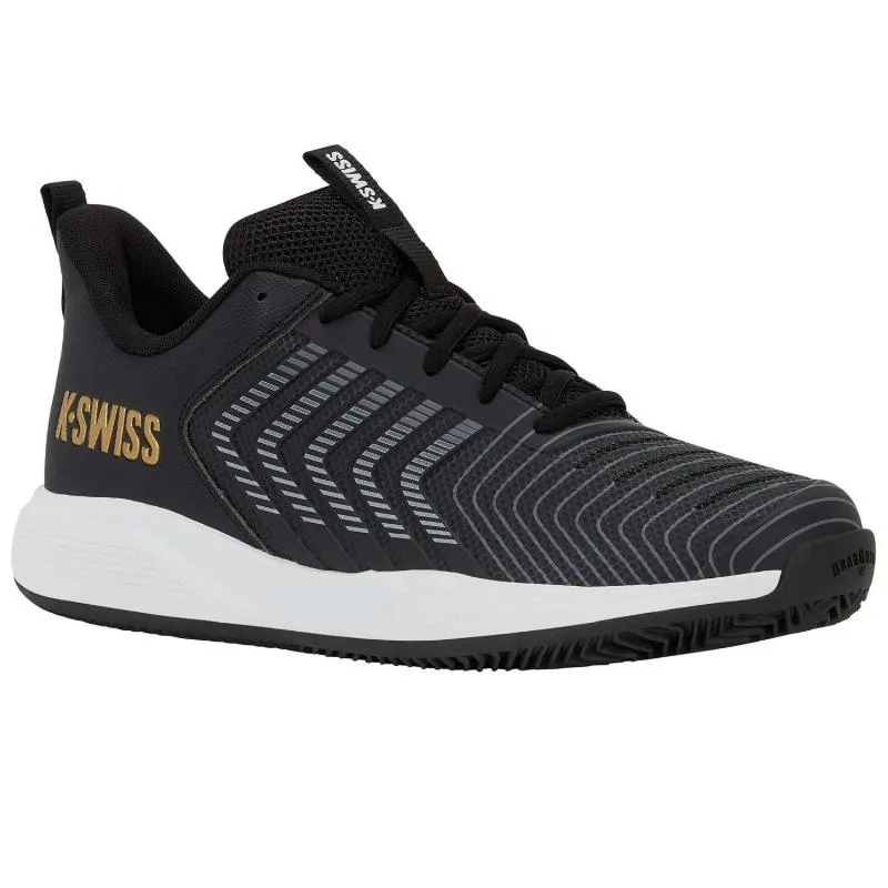 Zapatillas Kswiss Ultrashot Light Clay Negro Dorado